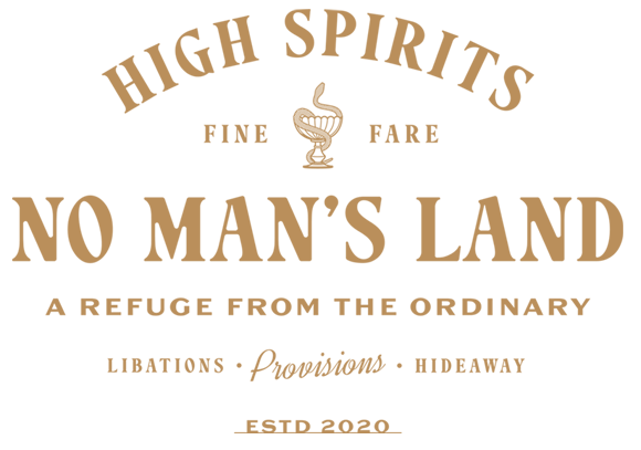 No Man's Land Logo in gold letters